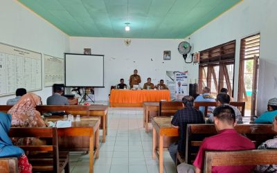 Rapat rutin bulanan Aparatur Desa